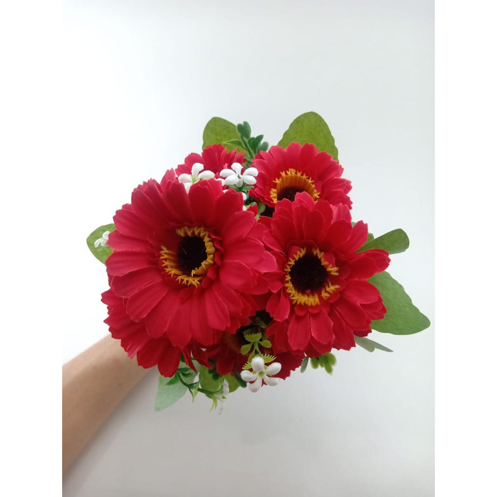 COD BUNGA TANGKAI MATAHARI BUNGA TANGKAI PLASTIK BUNGA ARTIFISIAL BUNGA PAJANGAN BUNGA HIAS BT9054-1