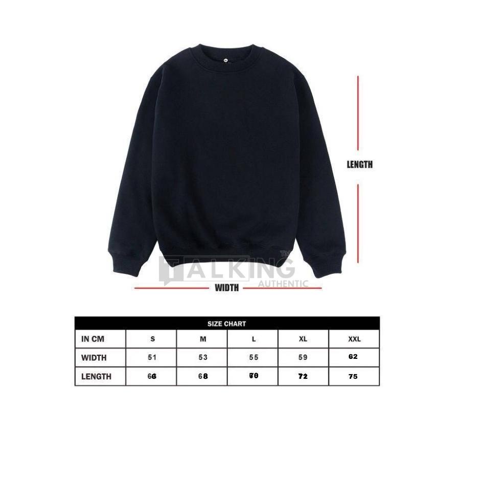 Terlaris.. Sweater Pria Hitam Crewneck Pria Oversize Original Talking Authentic