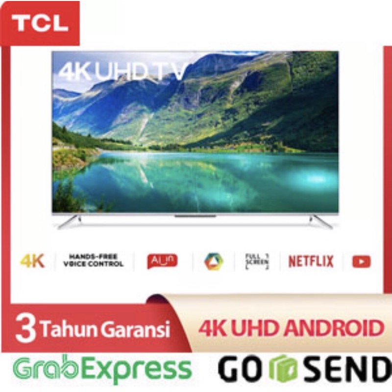 LED TV TCL smart android 4K frameless 55inch 55A10 khusus Medan