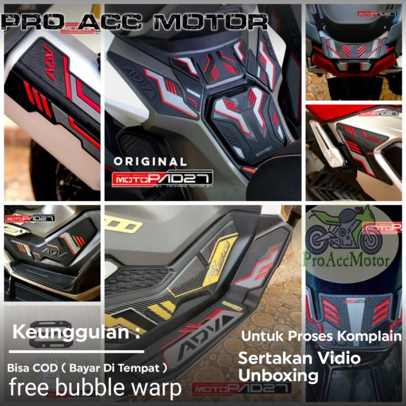 paket stiker karet adv 160 full set kualitas premium stiker rubber new adv 160 terbaru