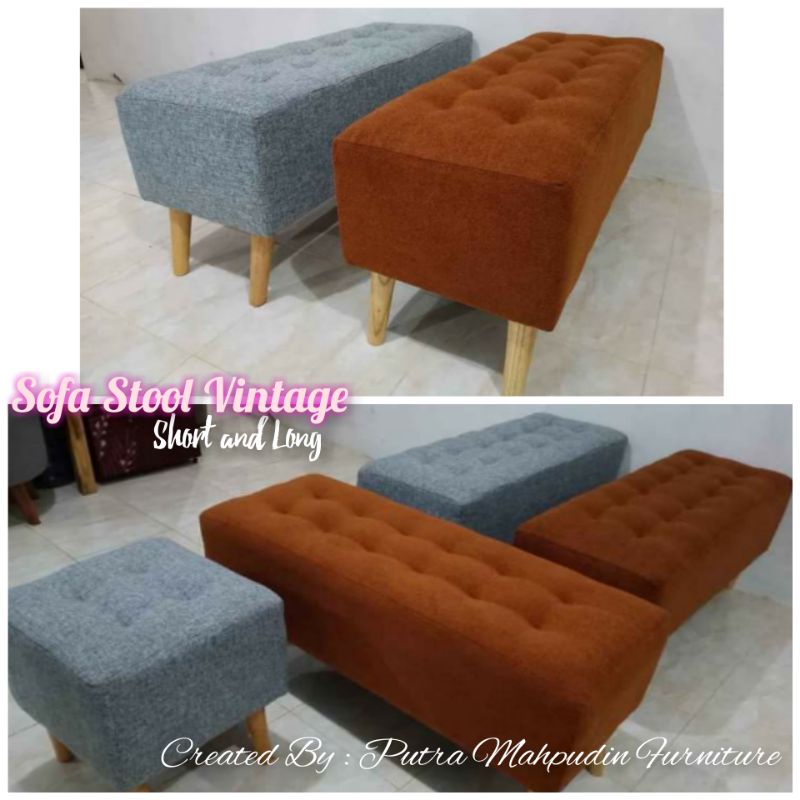 sofa mini sofa panjang kotak stool vintage BENCH