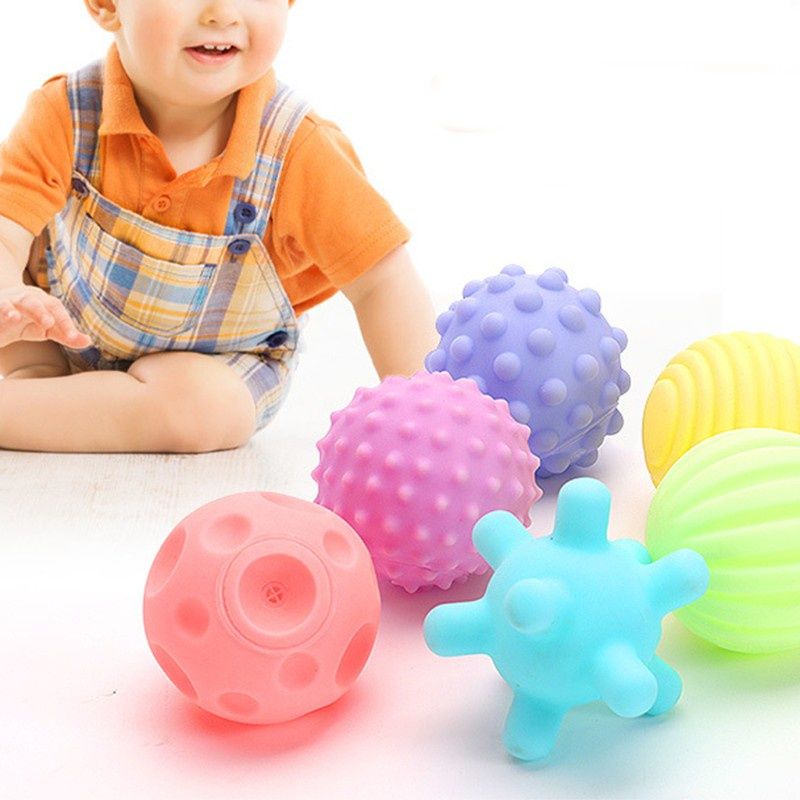 Mainan Edukasi Anak Bola Rubber Sensory Ball, Bath Ball Toy, Baby Grip Ball Kado Bayi Textured Multi Tactile Sensory Ball, Baby Grip Bath Ball Sensori Toy