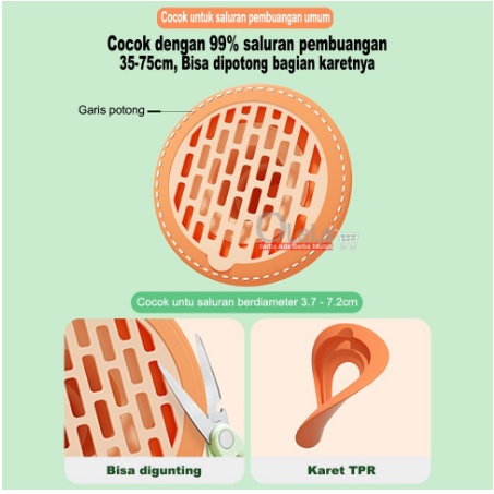 Saringan Pembuangan Lubang Kamar Mandi Penutup Drainase Kamar Mandi Anti Bau Dan Serangga Kecoa Floor Drain Odour Trap Filter