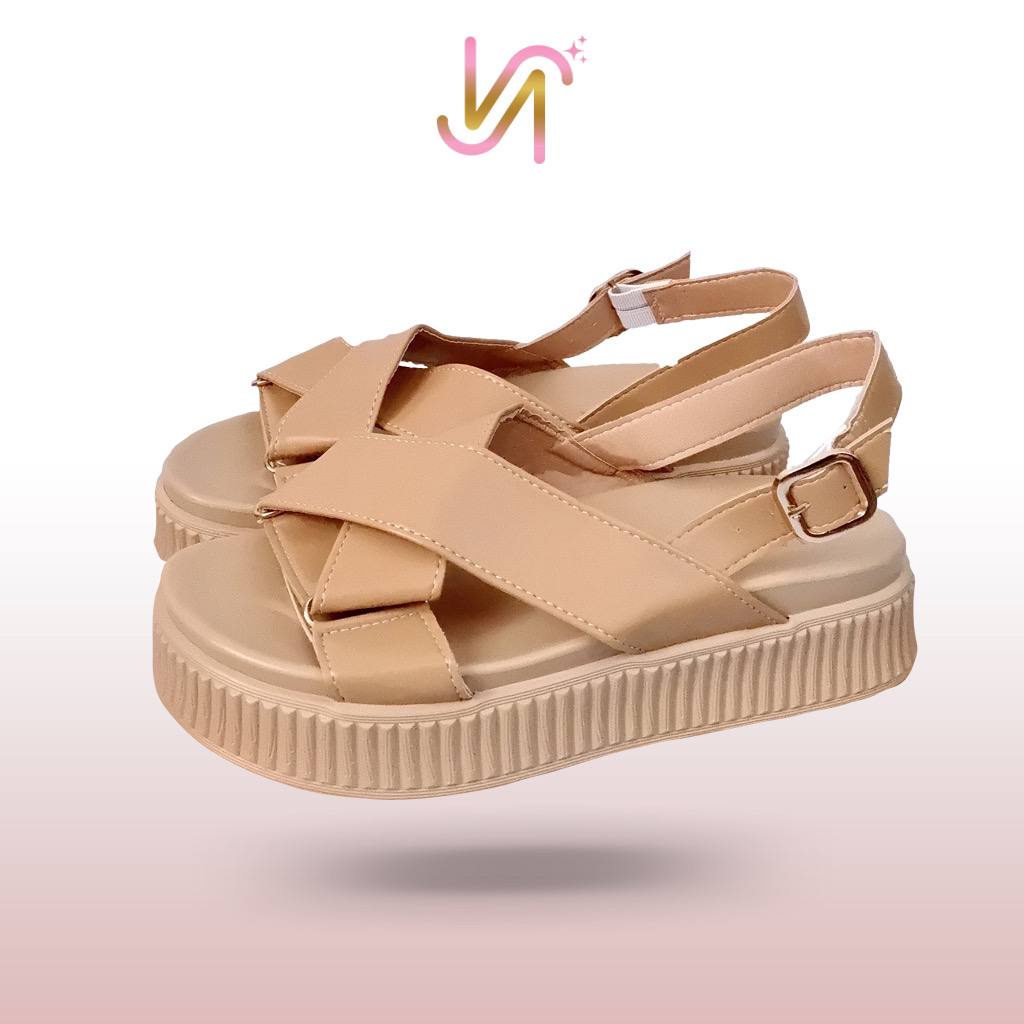 Nadilastuff Oriental Platform Sandal Hak 5 cm Wanita Premium