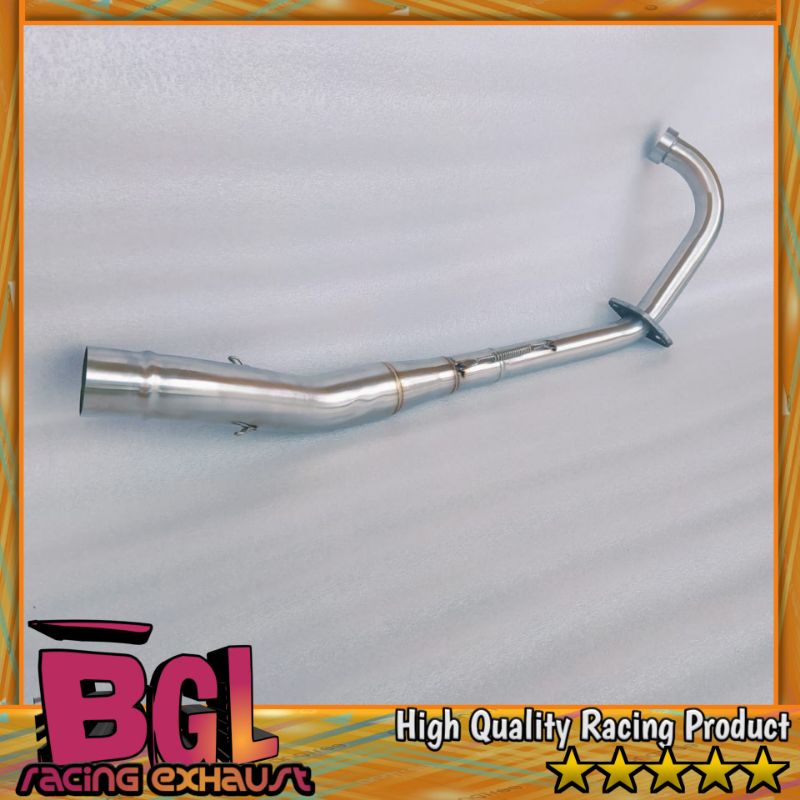 leher knalpot bending Jupiter MX 135 old lama full bending stainles