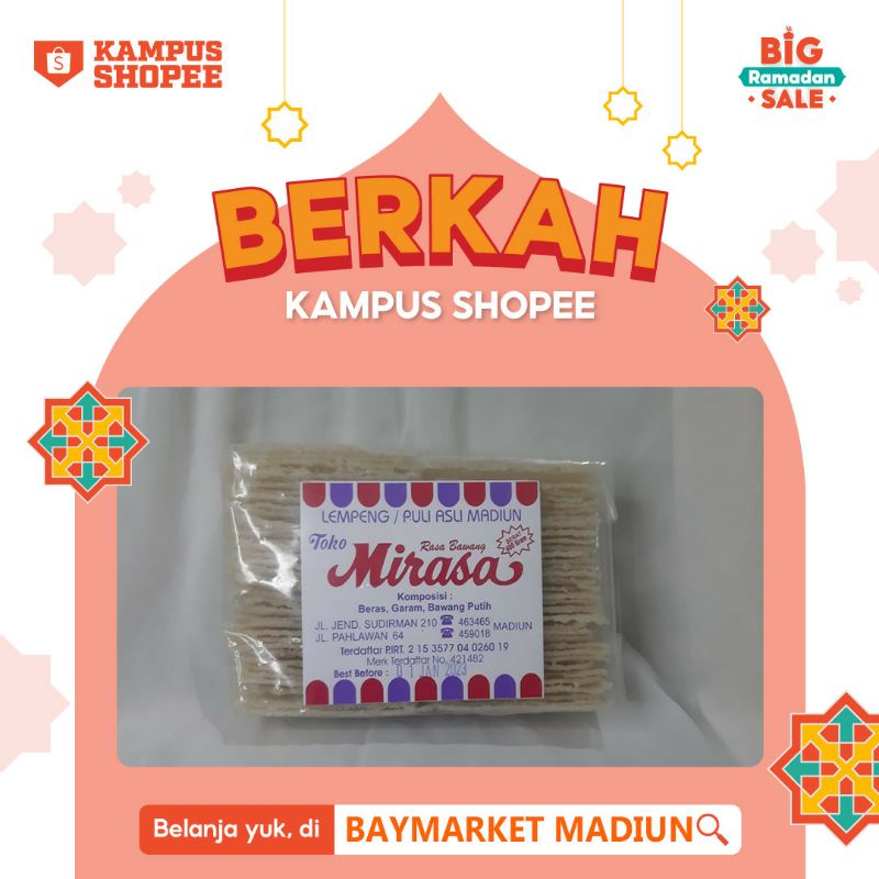 

Kerupuk Puli Beras Mirasa Asli Madiun