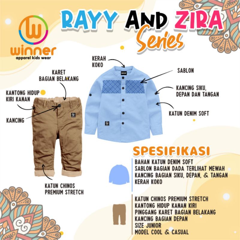 ‼️ READY ‼️ 8 - 16T SET CASUAL JUNIOR by WINNER KiDS