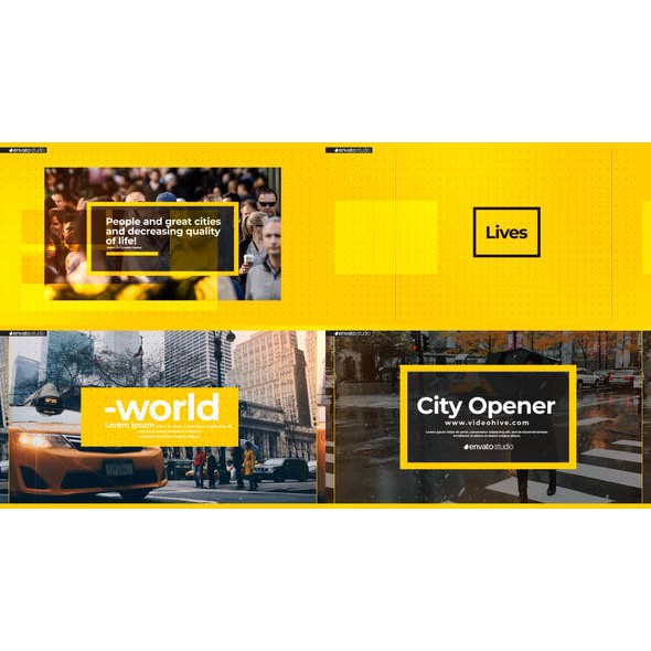 Videohive Minimal City Intro After Effects Project