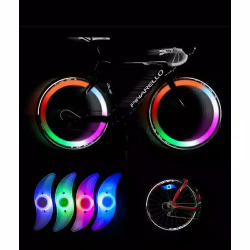 Lampu jari sepeda warna LED