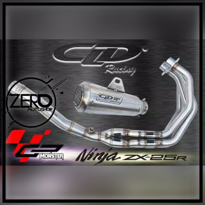 Knalpot Full System CLD Type Monster Khusus Kawasaki ZX25R