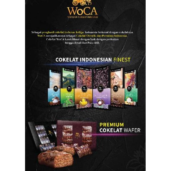 

T3rdiskon WoCA Coklat Original Premium Chocolate 90 gram Etlase|U1Q8