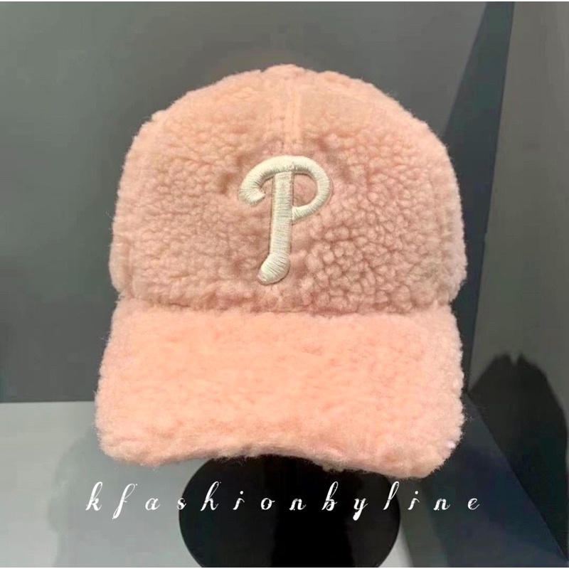 MLB Fleece Fleece Structured Ball Cap Philadelphia Phillies (Pink)