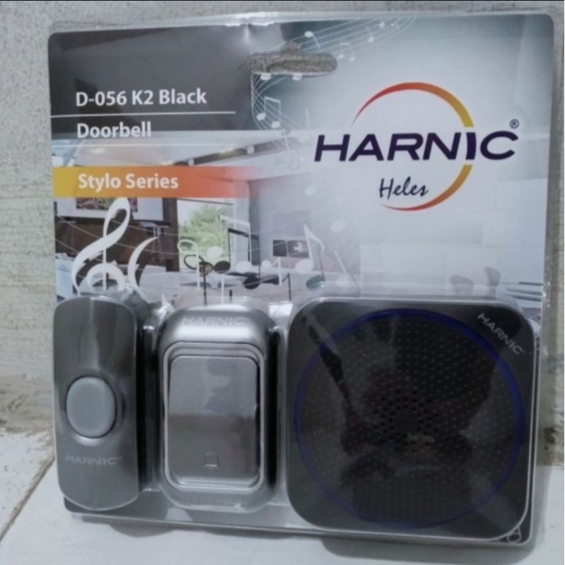 Harnic Heles D-056K2 Listrik / Bel Pintu Wireless Dua Remote Door Bell