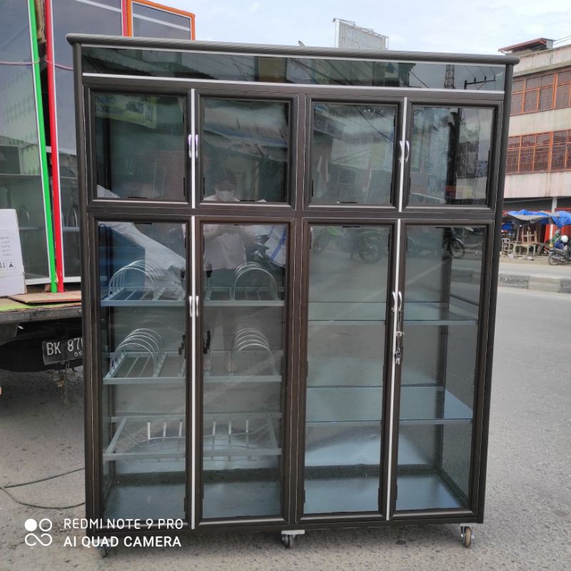 Rak piring 4 pintu Tempahan Kokoh Medan