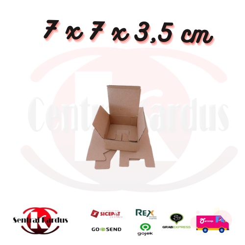 

Kardus Box / Mailer Box Polos / Box Diecut Polos 7x7x3,5cm ( 10 pcs )