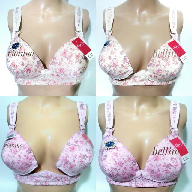 Bra Sorex Menyusui 8108 Busa Tanpa Kawat Size 36-42