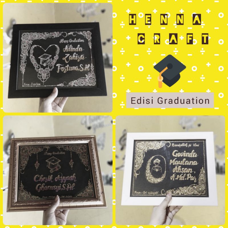 Kado Wisuda Pigura/Bingkai HENNA CRAFT 10R