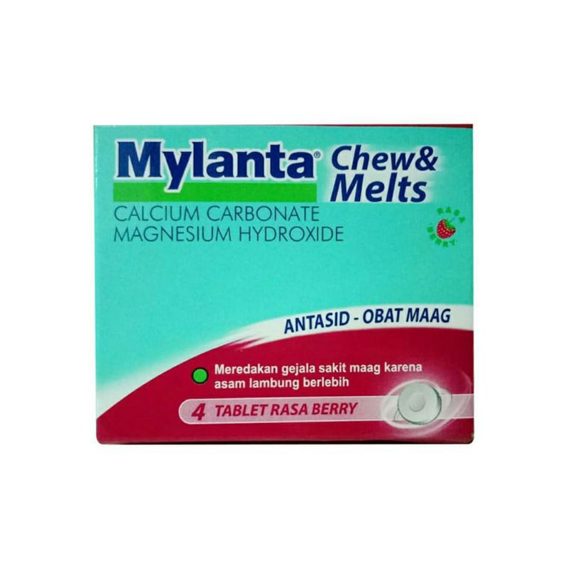 Mylanta Chew & Melts (1 box isi 4)