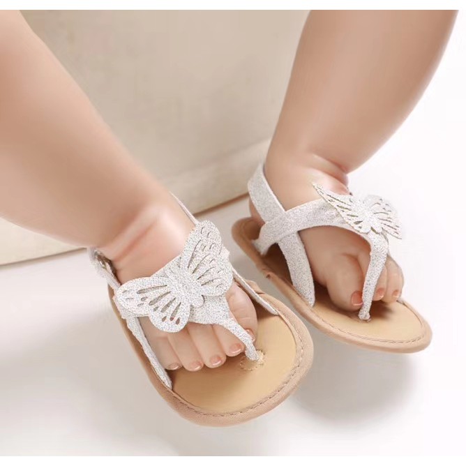 HappyOliver C619 BUTTERFLY GLITTER Sepatu prewalker bayi dan anak perempuan newborn 0-18 bulan