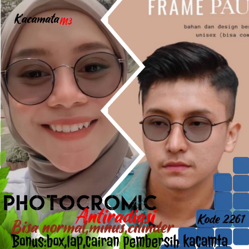 kacamata lensa photocromic antiradiasi boleh pilih yang blueray bisa normal minus plus cilinder tergantung permintaan sampai minus 5 cyl 2 harga masih sama tulis saja pesanan kaka di catatan saat order free box lap cairan pembersih kode 2261 size50-18-140