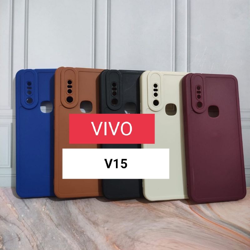 Soft case/slikon terbaru macaron pro camera/kamera type Hp Vivo V15