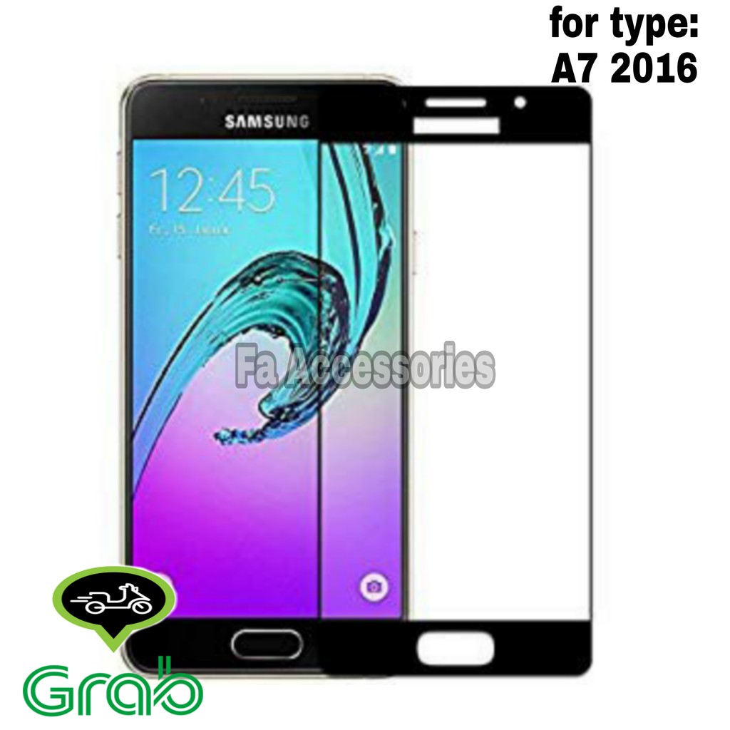 Temperglass tempered glass 5d 9d full lem Samsung A7 2016 A710 screen protector