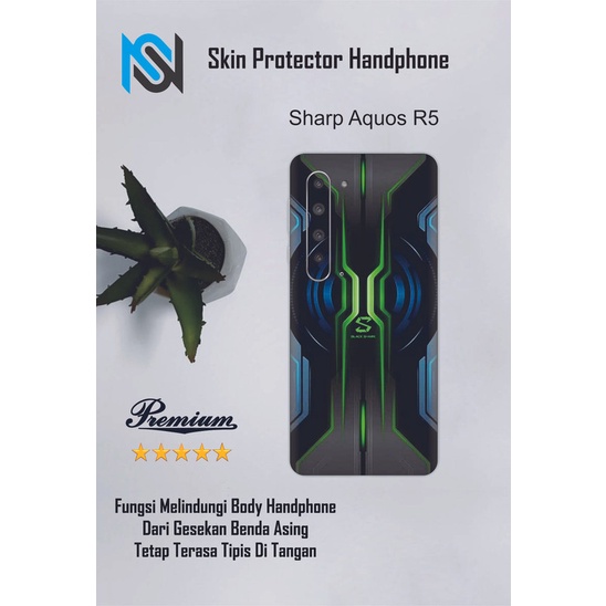 2pcs Garskin HP Sharp Aquos R5 Motif PG - Custom motif via chat