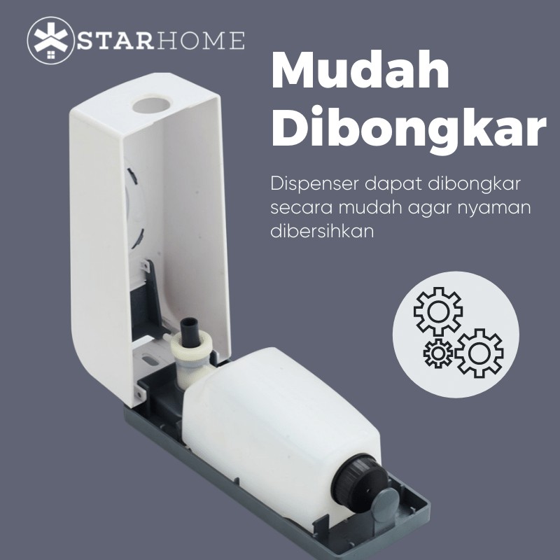 Dispenser Sabun Cair Sanitizer Cair Gel Tempat Sabun Hotel Mall StarHome Soap Dispenser Jumbo 600ml