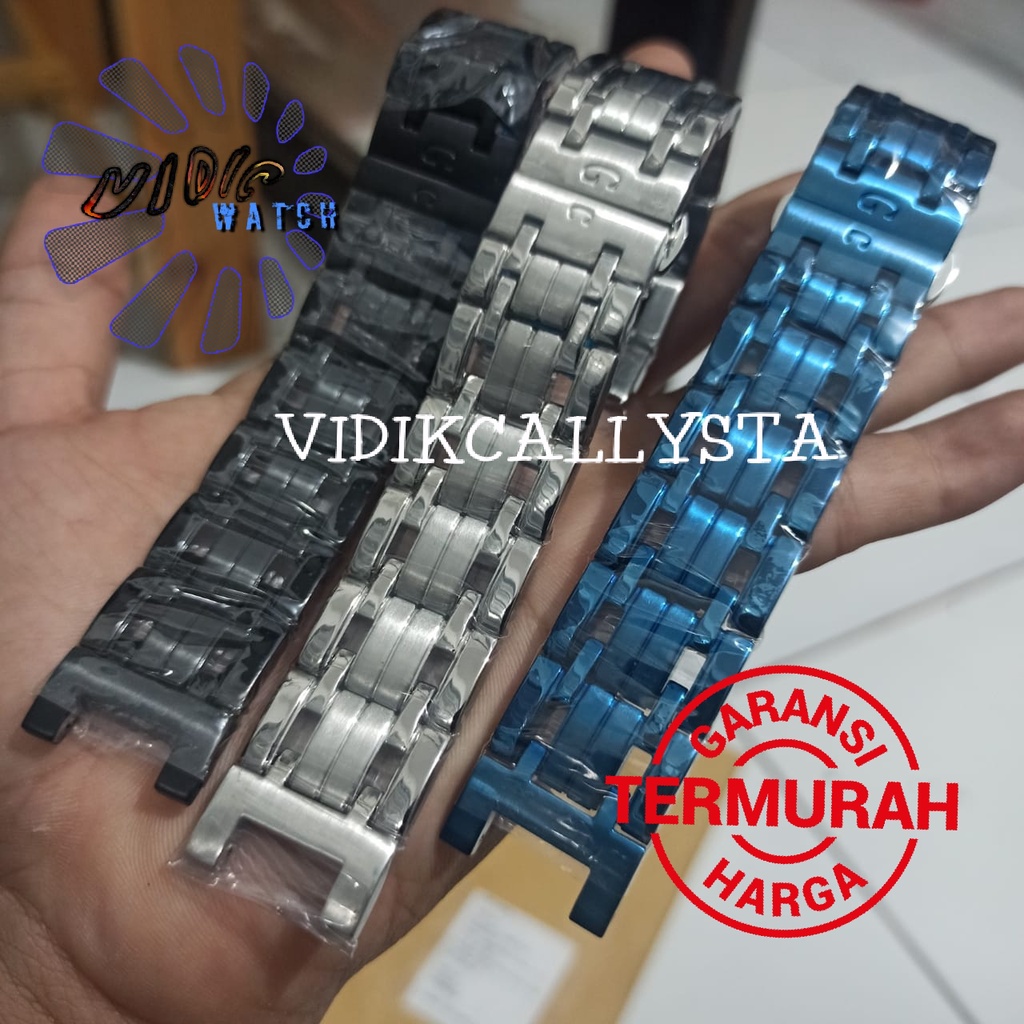 STRAP GC / TALI RANTAI JAM GC GUESS COLECTION STAINLESS SOLID ORIGINAL 22 MM