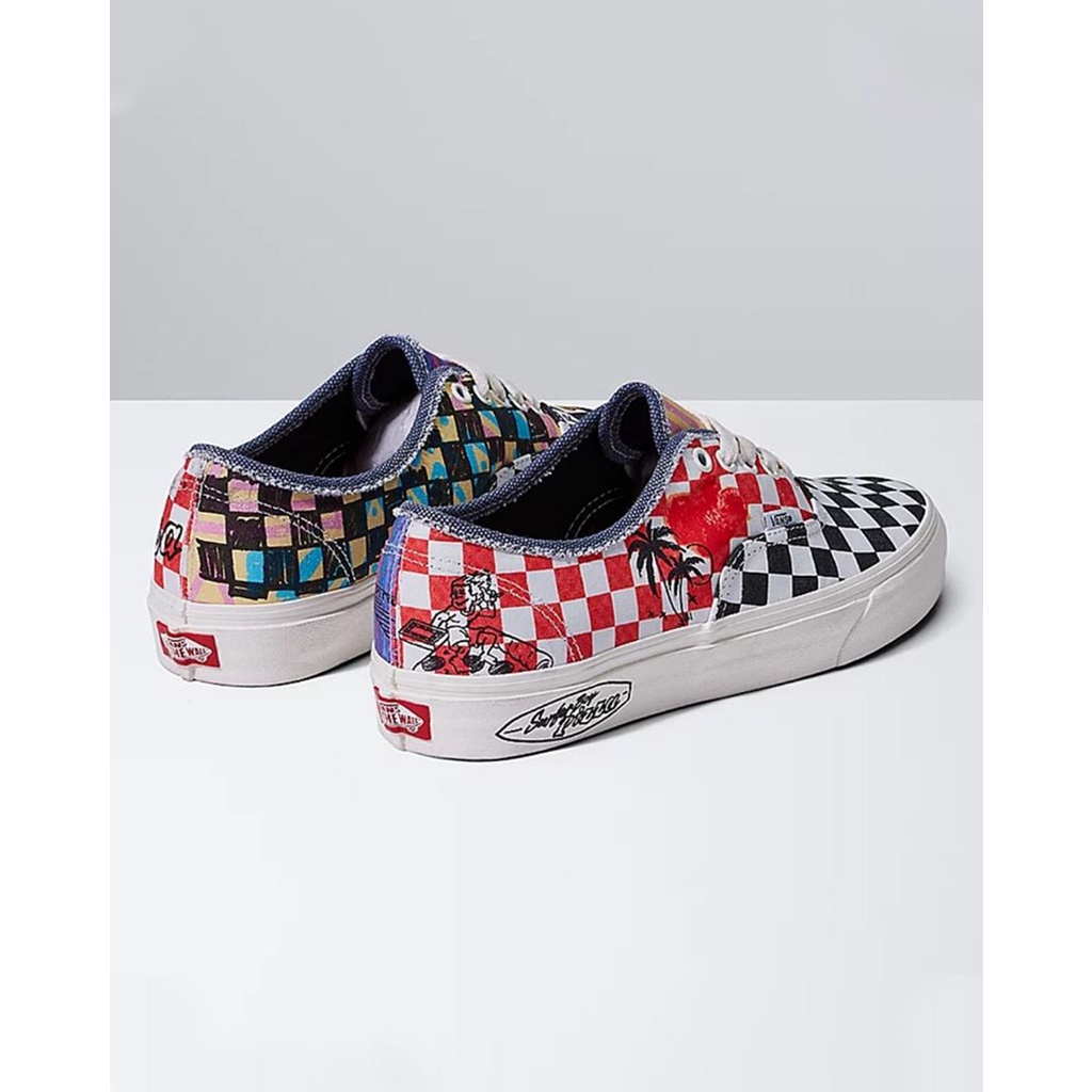 SEPATU VANS OFF THE WALL | AUTHENTIC STRANGER THINGS MULTI MARSMELLOW