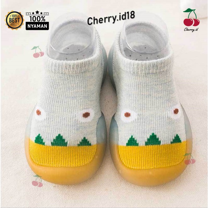 Cherry COD Sepatu Bayi / Sepatu Prewalker Karakter Lucu Bahan Anti Selip / Kaos Kaki Bayi - WZ04