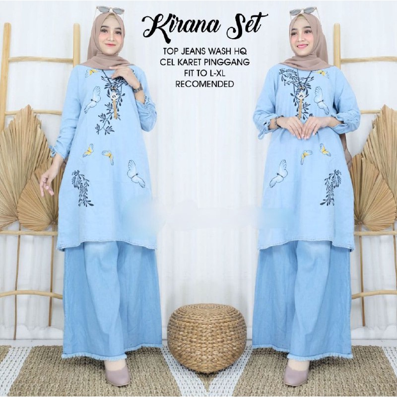 [NEW COLLECTION] KIRANA SET JEAN-setelan jean