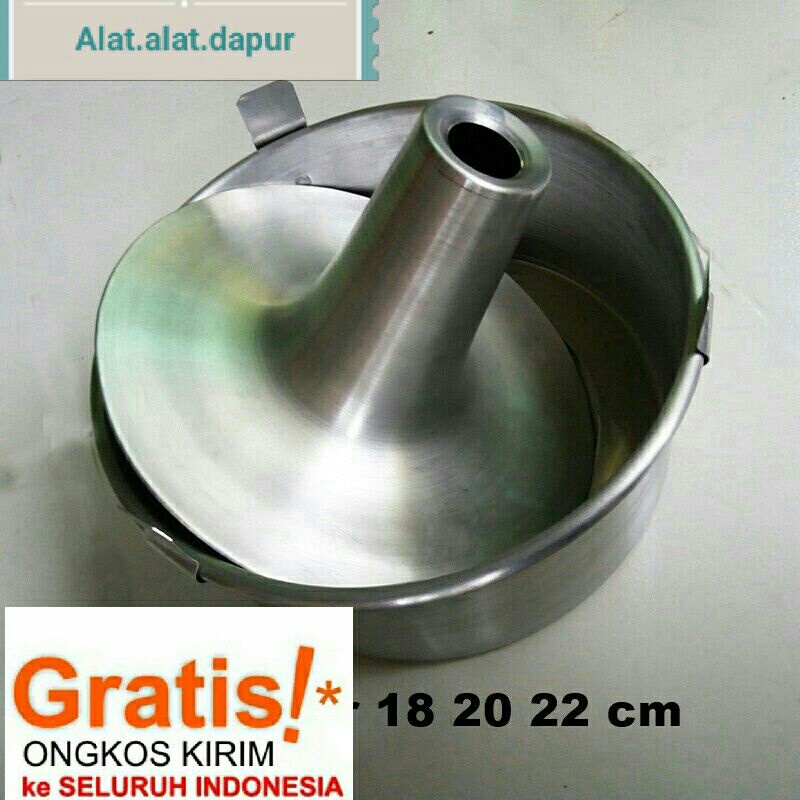 Loyang chiffon press anti lengket bongkar pasang ukuran 18cm 20cm 22cm