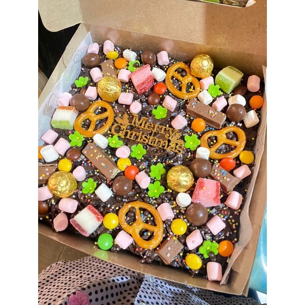 

brownies sekat natal