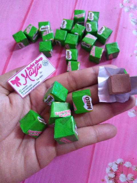 Milo cube isi 10pc permen milo snack coklat susu import halal murah candy chocolate