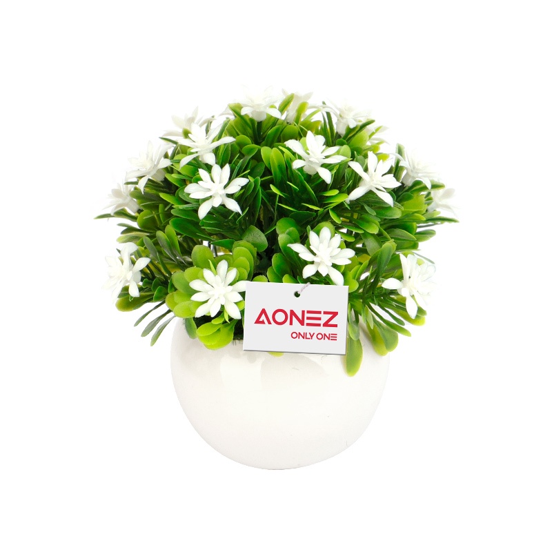 Aonez bunga hias bunga artificial murahbunga mini hiasan tanaman kaktus hias dengan pot-6