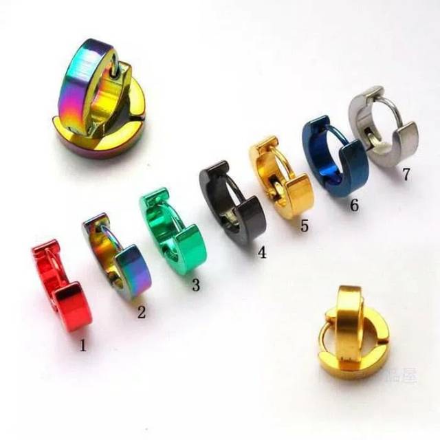 Anting Tusuk / jepit Titanium Import antikarat