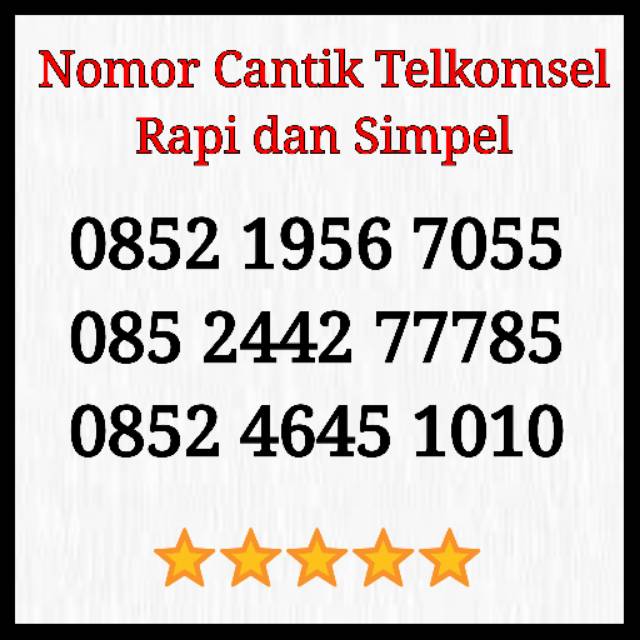 Nomor Cantikk Telkomsel Kartu As Rapii Simpel