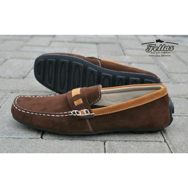 sepatu fellas mocasin brown