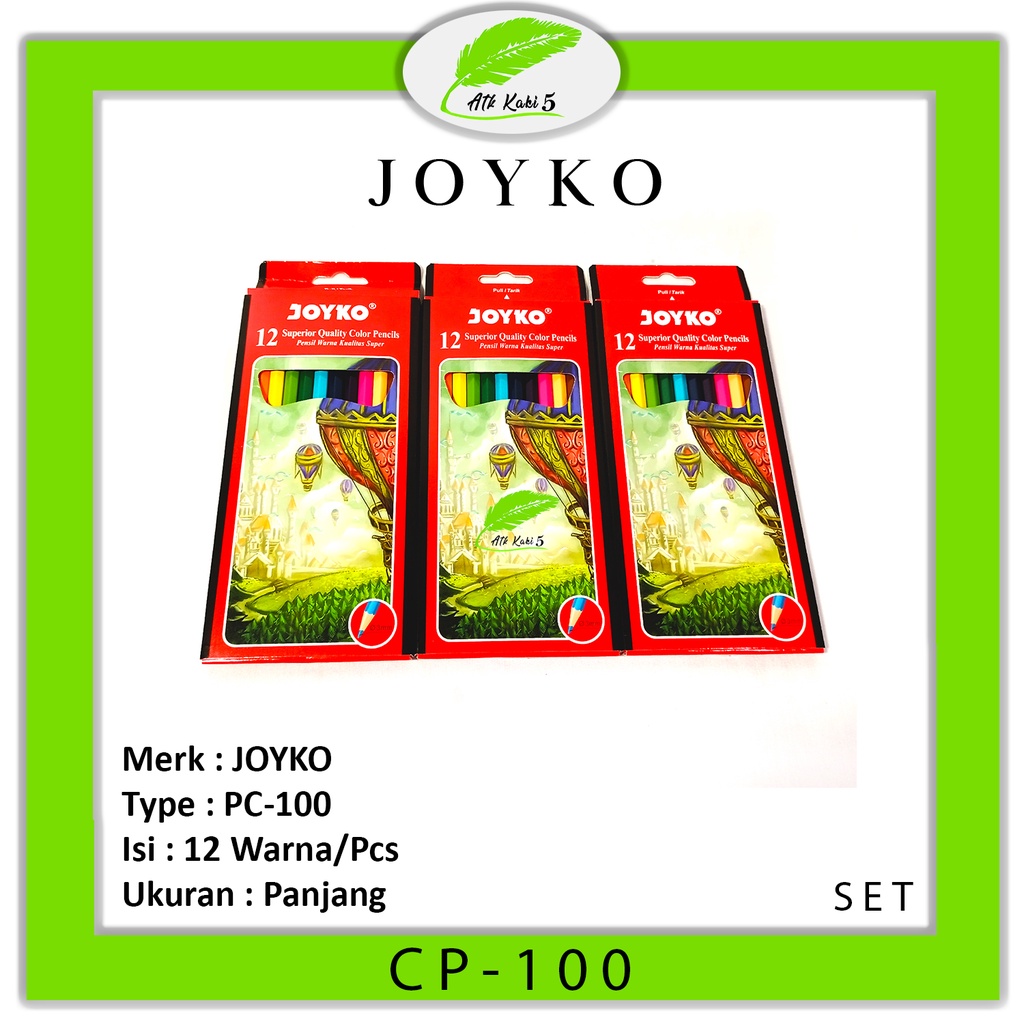 

JOYKO - Pensil Warna CP-100 12 Pencil Color - Set