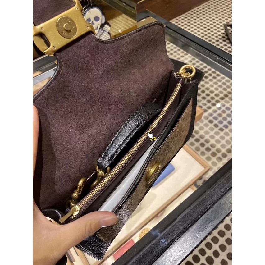 Coach Tabby Shoulder Bag 26 With Signature Canvas Coach Tas Wanita Coach Tas Selempang Coach Bahu Wanita Coach Top Handle Bag