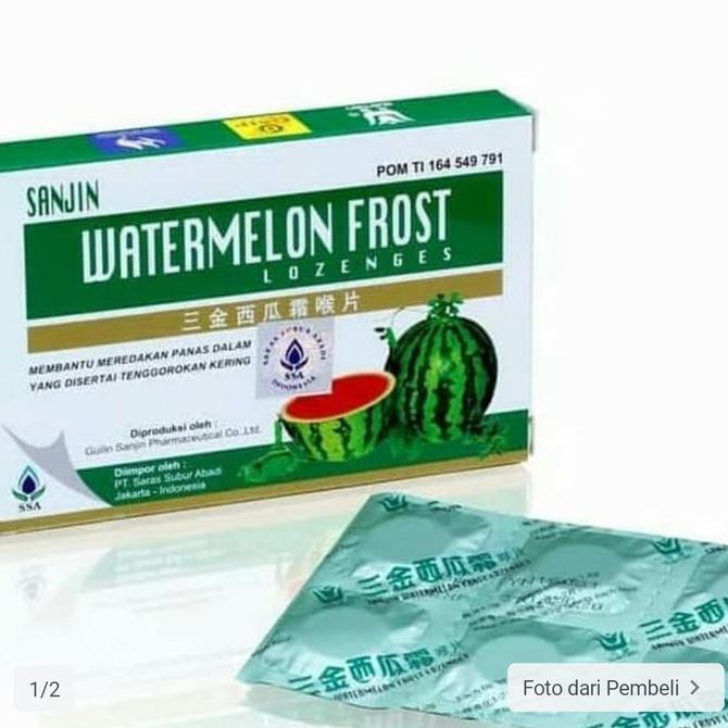 

Big Sale sanjin watermelon frost Lozenges - Permen Hisap Cuci Gudang Awal Tahun