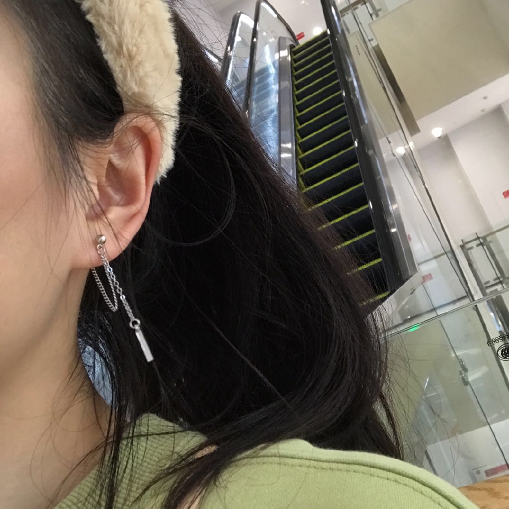 Anting Rantai Bentuk Salib Gaya Simple Serbaguna