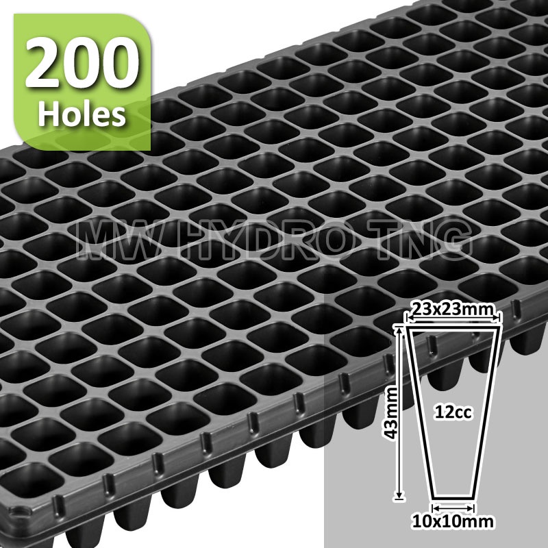 1 Dus (180 Pcs) - Tray Semai / Seedling Tray - 200 lubang - 0.6 mm