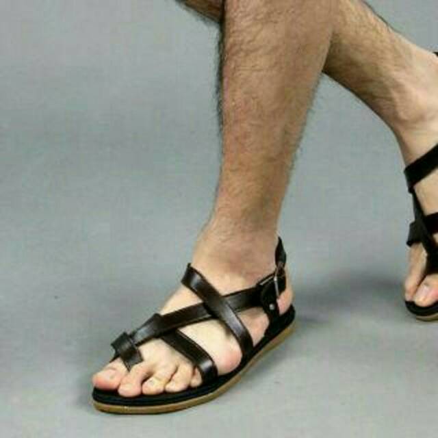 Sendal Pria / Sendal Gladiator Pria / Sandal Pria Kulit