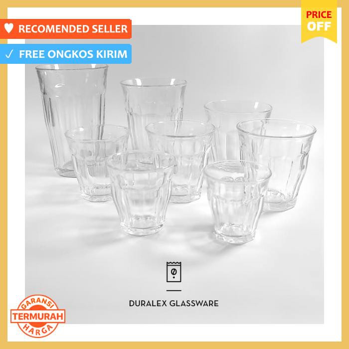 GELAS & MUG - GDP-013CL | GELAS DURALEX PICARDIE 130ML 130 ML 13CL 13 CL (ISI 6BH) - PERALATAN MAKAN
