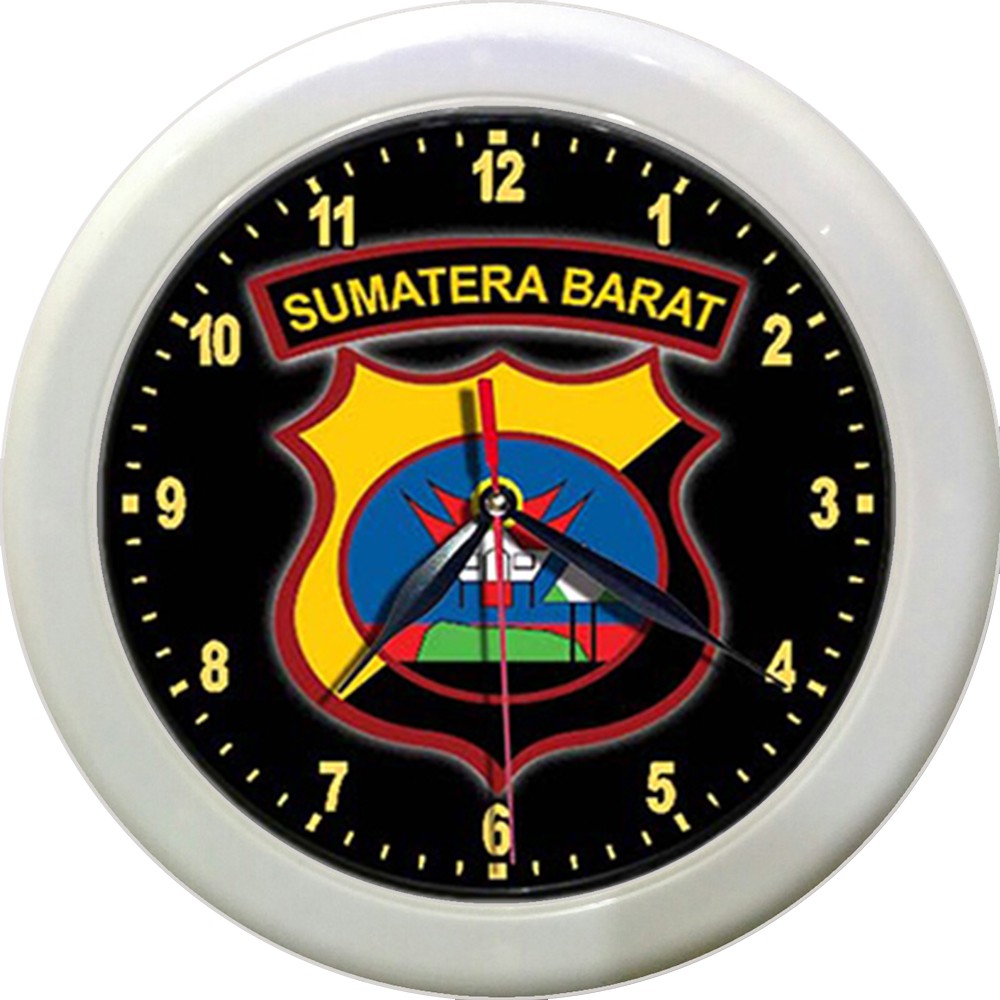 JAM DINDING POLDA SUMATRA BARAT   (DIAMETER 30CM)