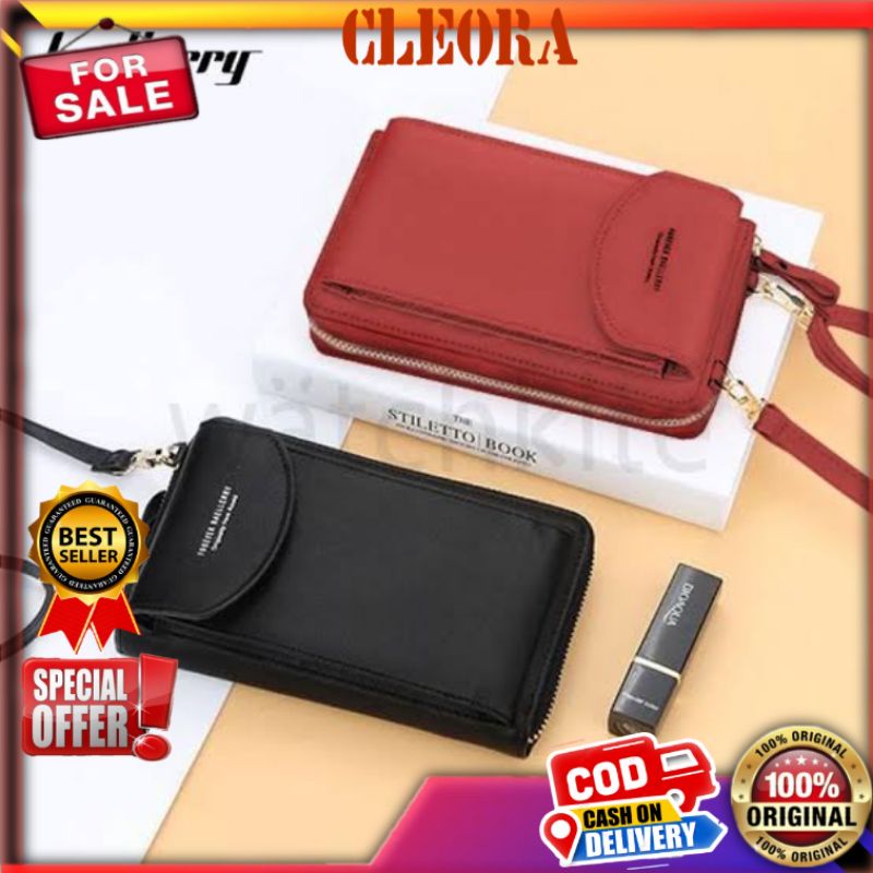 Tas Selempang Wanita BAELLERRY Original Bahan Kulit PU Leather Premium  Kekinian Import Ori Branded 