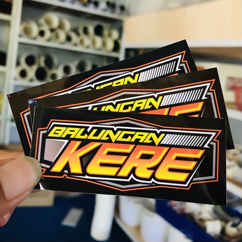 Stiker Motor Herex Racing Anti Air - Balungan Kere