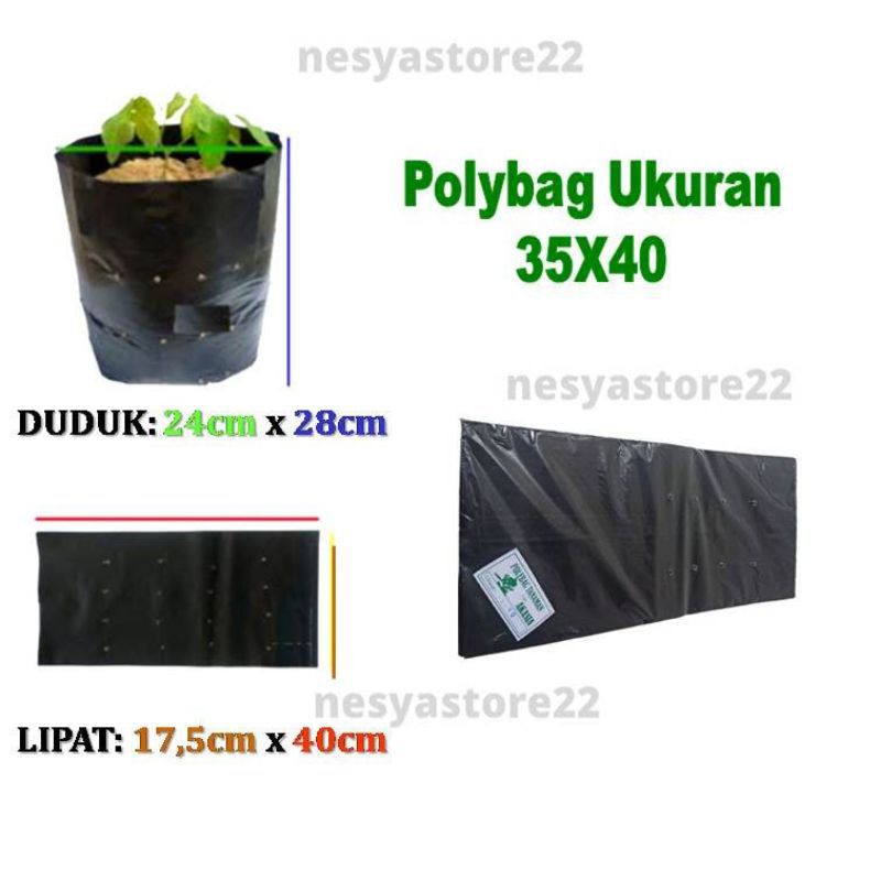 Polibag Polybag Polibek Ukuran 35x40 Eceran 1 Lembar